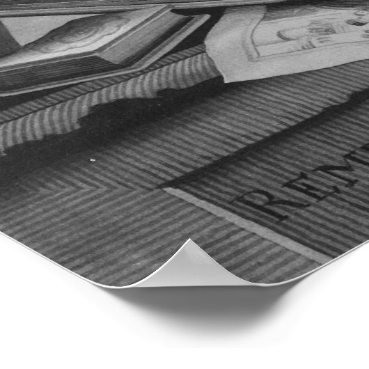 Rembrandt in zijn studio poster (Hoek)