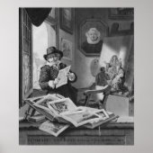 Rembrandt in zijn studio poster (Voorkant)