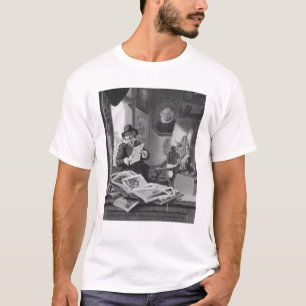 Rembrandt in zijn studio t-shirt