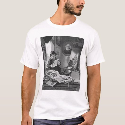 Rembrandt in zijn studio t-shirt (Voorkant)