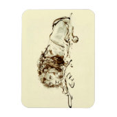 Rembrandt Ink Schets / Tekening van een leeuw Magneet (Verticaal)