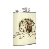 Rembrandt Ink Schets van een Lion Heupfles (Rechts)
