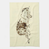  Rembrandt Ink Schets van een Lion Theedoek (Verticaal)