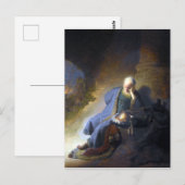 Rembrandt Jeremiah Lamenting over de vernietiging Briefkaart (Voorkant / Achterkant)