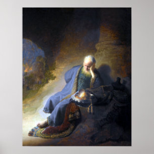 Rembrandt Jeremiah Lamenting over de vernietiging Poster