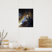 Rembrandt Jeremiah Lamenting over de vernietiging Poster (Keuken)