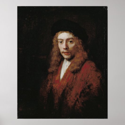 Rembrandt - Jong Man, misschien de zoon van kunste Poster (Voorkant)