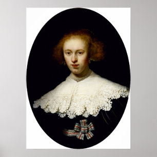 Rembrandt - Jonge vrouw Poster