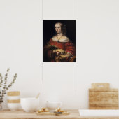 Rembrandt - Lady with Lapdog Poster (Keuken)