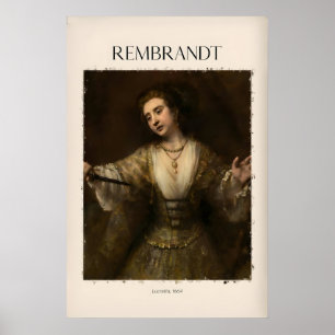Rembrandt Lucretia664 Schilderij Kunstprint Barok Poster