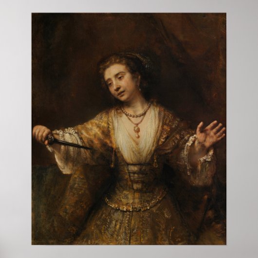 Rembrandt - Lucretia Poster (Voorkant)