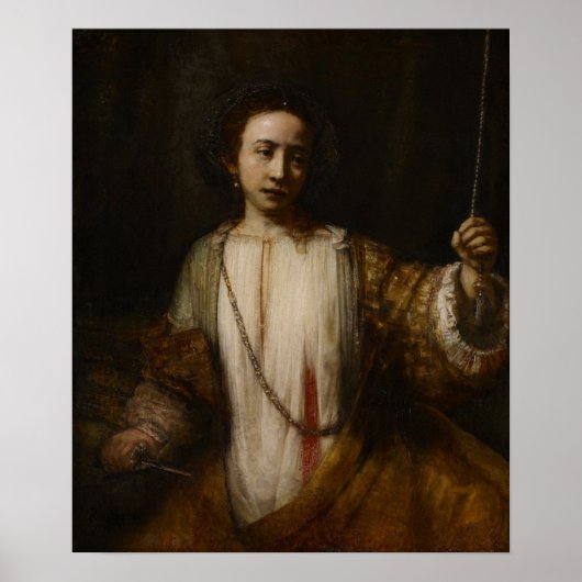 Rembrandt - Lucretia Poster (Voorkant)