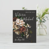 Rembrandt Magnolia Save the Date Huwelijk Kaart (Staand voorkant)