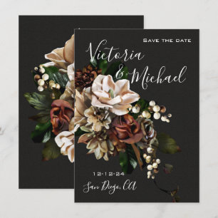 Rembrandt Magnolia Save the Date Huwelijk Kaart