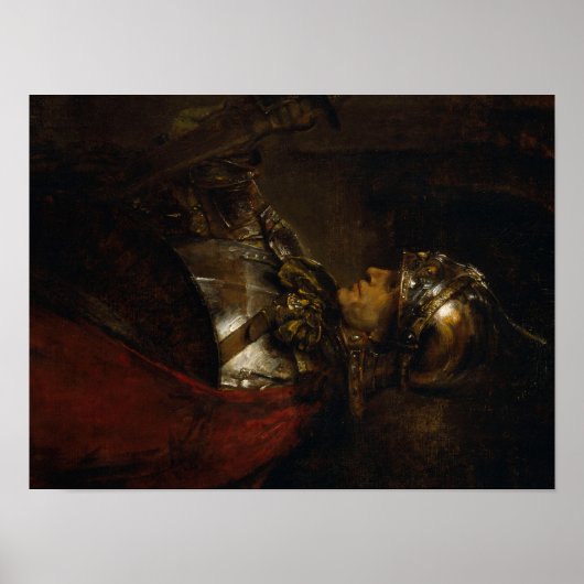 Rembrandt Man in Armor Poster (Voorkant)