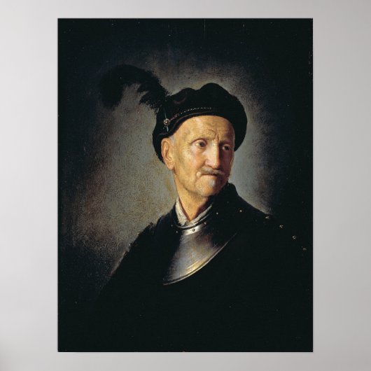 Rembrandt - Man in harnas Poster (Voorkant)