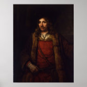 Rembrandt - Man in met ur gelijnde munt Poster (Voorkant)