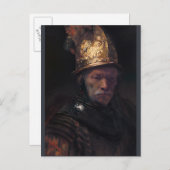 Rembrandt Man met de gouden helm ca. 1650 Briefkaart (Voorkant / Achterkant)