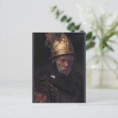 Rembrandt Man met de gouden helm ca. 1650 Briefkaart (Staand voorkant)