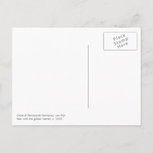 Rembrandt Man met de gouden helm CC0736 Briefkaart (Achterkant)