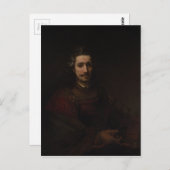 Rembrandt Man met een vergrootglas Briefkaart (Voorkant / Achterkant)