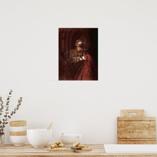 Rembrandt - Man met wapens (Alexander de Grote) Poster (Keuken)