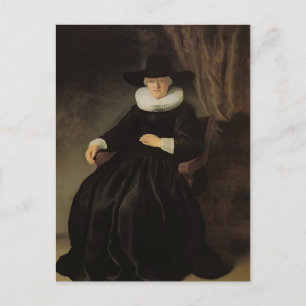 Rembrandt: Maria Bockennolle, Echtgenote van Johan Briefkaart