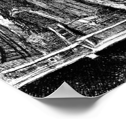 Rembrandt Mill Etching Poster (Hoek)