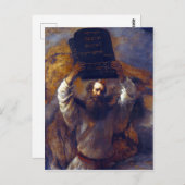 Rembrandt Moses met de Tien Geboden Briefkaart (Voorkant / Achterkant)