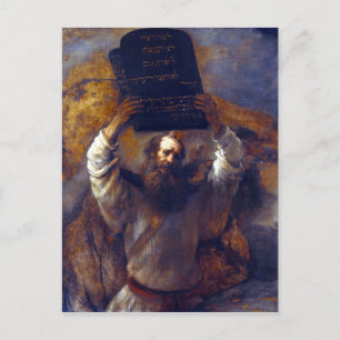 Rembrandt Moses met de Tien Geboden Briefkaart