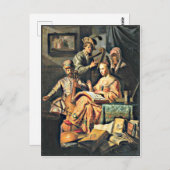 Rembrandt - Muziekallegorie Briefkaart (Voorkant / Achterkant)