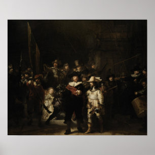 Rembrandt - Naight Watch Poster