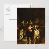 Rembrandt Nightwatch Night Watch Baroque schilderi Briefkaart (Voorkant / Achterkant)