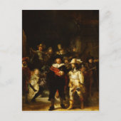 Rembrandt Nightwatch Night Watch Baroque schilderi Briefkaart (Voorkant)