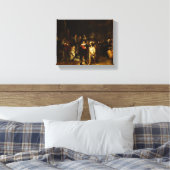 Rembrandt Nightwatch Night Watch Baroque schilderi Canvas Afdruk (Insitu (Slaapkamer))