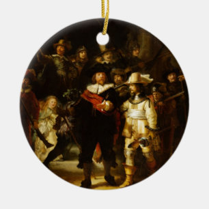 Rembrandt Nightwatch Night Watch Baroque schilderi Keramisch Ornament