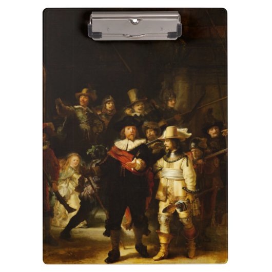 Rembrandt Nightwatch Night Watch Baroque schilderi Klembord (Voorkant)