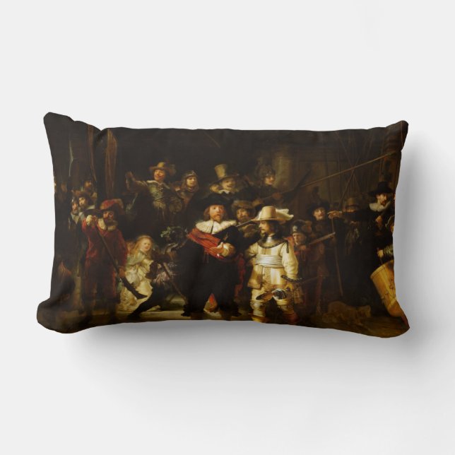 Rembrandt Nightwatch Night Watch Baroque schilderi Kussen (Voorkant)