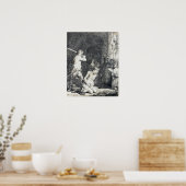 Rembrandt - Onthoofding van Johannes de Doper 1640 Poster (Keuken)