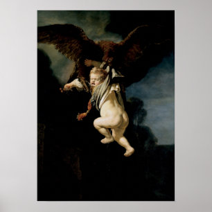Rembrandt - Ontvoering van Ganymede Poster