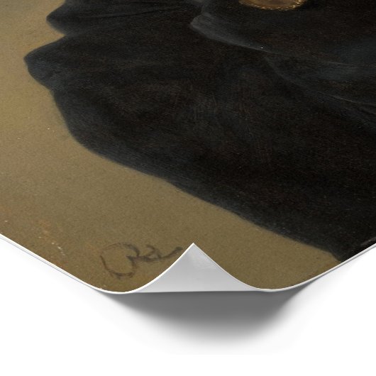 Rembrandt - oud Man met gouden ketting Poster (Hoek)