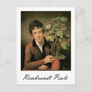Rembrandt Peale Rubens Peale met Geranium Briefkaart