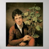 Rembrandt Peale Rubens Peale met Geranium Poster (Voorkant)