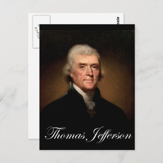 Rembrandt_Peale-Thomas_Jefferson 1 Briefkaart (Voorkant / Achterkant)