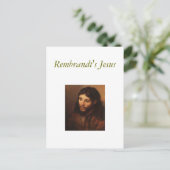 rembrandt-portret-of-christen-hoofd-1650, Rembra.. Briefkaart (Staand voorkant)