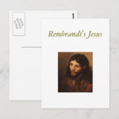 rembrandt-portret-of-christen-hoofd-1650, Rembra.. Briefkaart (Voorkant / Achterkant)