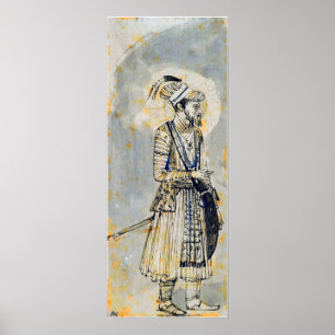 Rembrandt - portret van Aurangzeb 1655 Poster