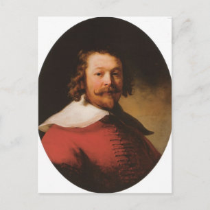 Rembrandt - Portret van een bebaard man, buislengt Briefkaart
