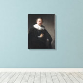 Rembrandt Portret van een Man Canvas Afdruk (Insitu (Houten vloer))