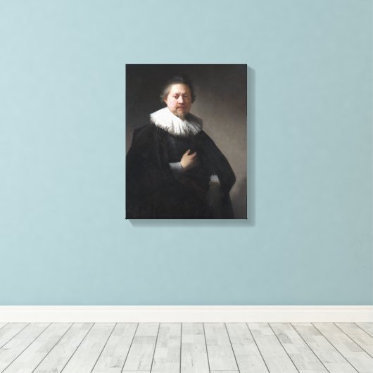 Rembrandt Portret van een Man Canvas Afdruk (Insitu (Houten vloer))